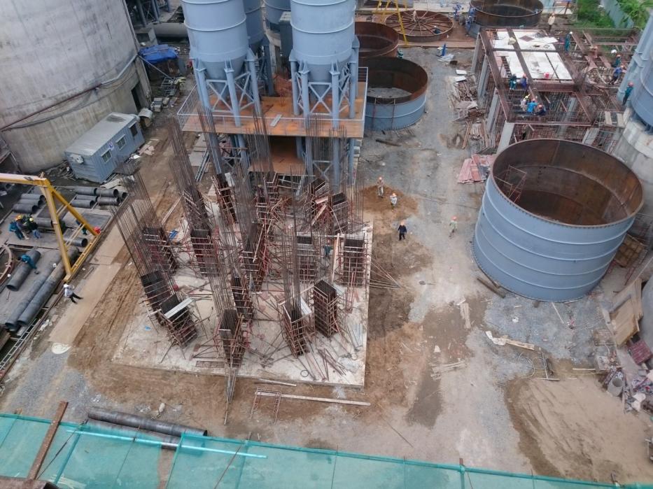thi công silo xi măng 4000 tấn